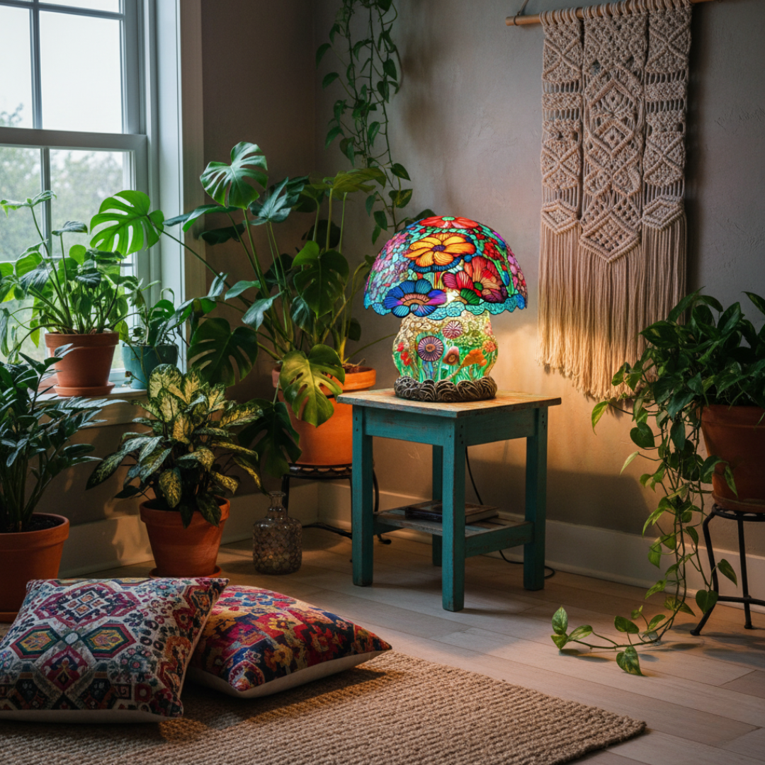 Frosted Mushroom Light